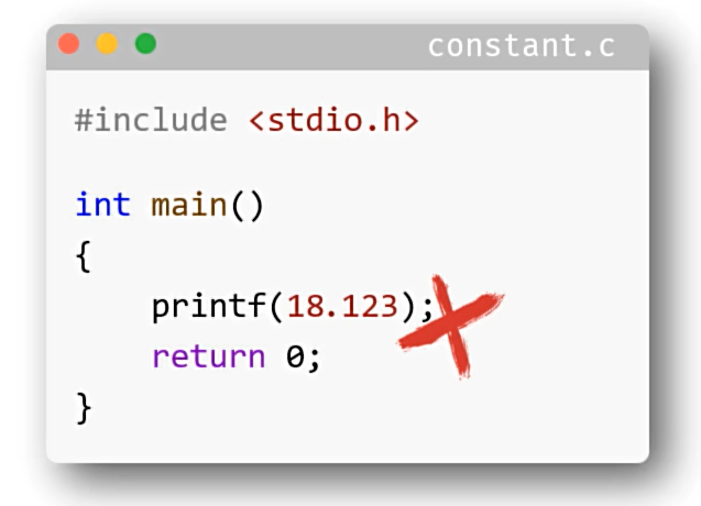 Print const error